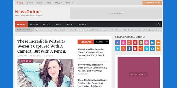 MyThemeShop NewsOnline WordPress Theme