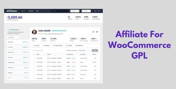 Affiliate For WooCommerce GPL v5.7.0