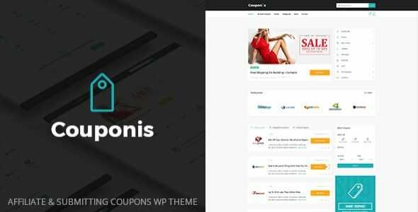 Couponis Theme GPL v3.2.1 – Affiliate & Submitting Coupons WordPress Theme
